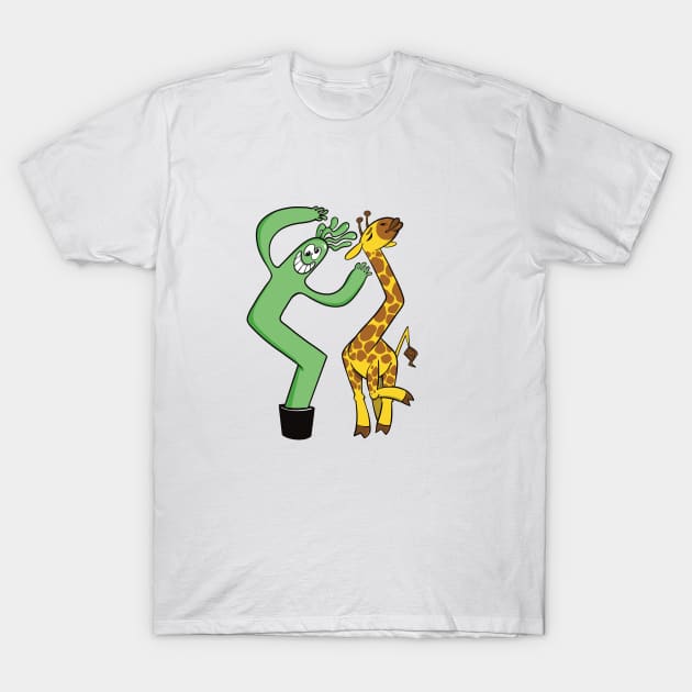 Inflatable Dance T-Shirt by Narwhal-Scribbles